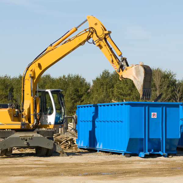 are there any restrictions on where a residential dumpster can be placed in West Newfield Maine